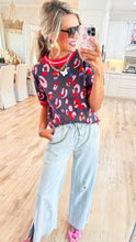 Charcoal Multi Color Leopard Sweater