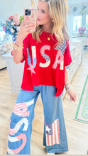 Chambray USA Patchwork Pants