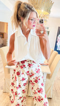 Ivory Collared Bubble Hem Top