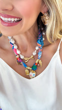 Multi Charm Scarf Necklace