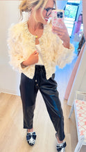 Ivory Ruffle Layered Detail Top