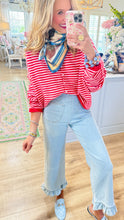 Light Denim Mineral Washed Ruffle Hem Pants