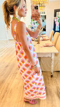 Pink Multi Flower Motif Printed Midi Dress