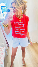 Summer List Muscle Tee