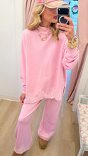 Light Pink French Terry Pant Set