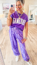 Purple Leopard Joggers