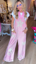Pink Paisley Twill Overalls