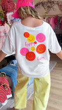 White Smiley Face Tee
