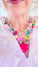 Rainbow Pink Heart Necklace
