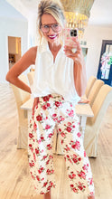 Ivory Collared Bubble Hem Top