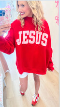 Red and Pink Jesus Mock Neck