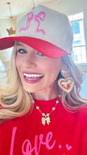 Pink and Red Bow Trucker