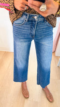 Risen High Rise Cropped Wide Leg Jeans