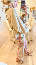 Beige Balloon Sleeve Jacket