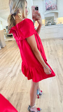 RESTOCK Red Off the Shoulder Dress