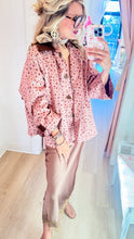 Dusty Rose Floral Swing Jacket
