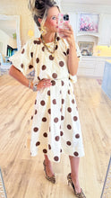 Brown and Ivory Polka Dot Skirt Set