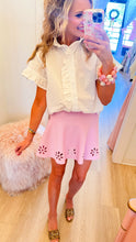 Orchid Floral Eyelet Embroidered Skirt