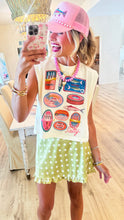 Chartreuse Polka Dot Skirt