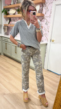 Hidden Tan Camo Straight Leg Jeans