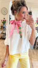 Off White Puff Sleeve Babydoll Blouse