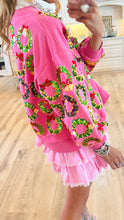 Queen of Sparkle Pink Wreath Sweatshirt