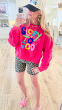 Pink Glory to God Crop Sweatshirt
