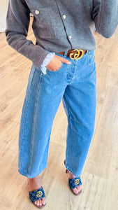 Denim Barrel Jeans