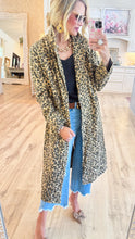 Taupe Leopard Duster Jacket