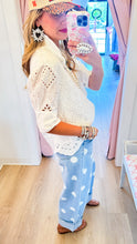 White Scallop Eyelet Blouse