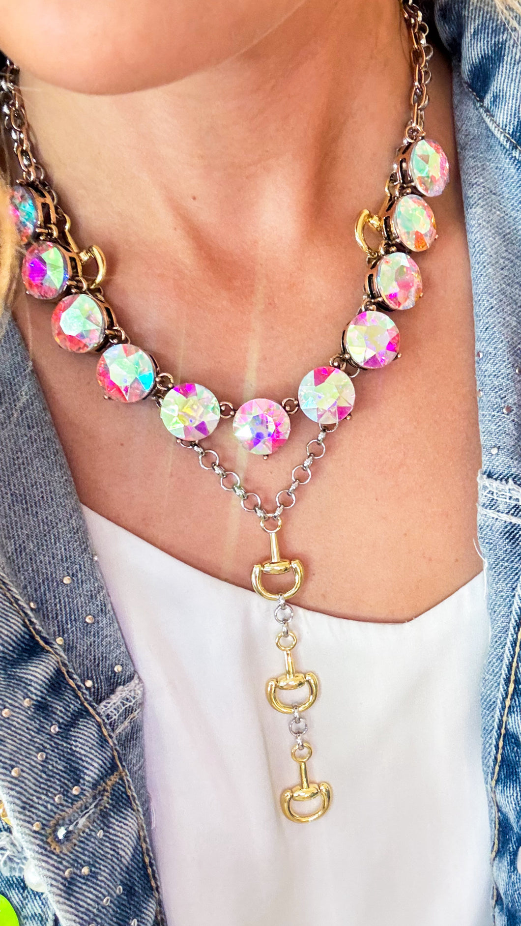 Iridescent Statement Necklace