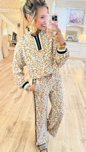 Mocha Leopard Pullover and Pant Set