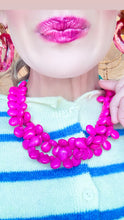 Pink and Turquoise Stone Beaded Necklace