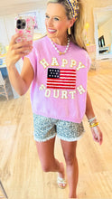 Pink Sequin Patchwork Sweater Vest Top