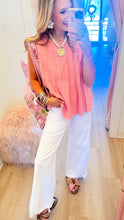 Dusty Pink Sleeveless Pleated Top