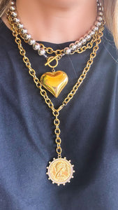 Queen Elizabeth Gold Coin Wrap Necklace