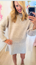 Oatmeal Sweater Skirt Set