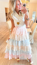Cream Sleeveless Front Button Down Top