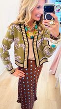 THML Green Cheetah Cardigan