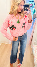 Light Pink Candy Cane Cardigan