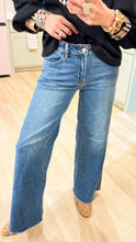 Medium Denim Relaxed Wide Leg Jeans