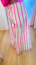 Hot Pink Stripe Wide Leg Pants