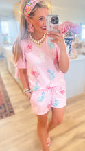 Pink Sequin Bunny Short Set