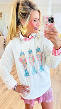 White Nutcracker Sequin Top
