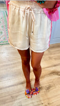 THML Cream Stripe Shorts