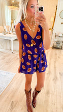 Purple Football Romper