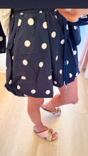 Navy and Pink Polka Dot Windbreaker Skort Set