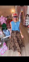 Denim Pintuck Pleated Sleeveless Top