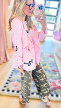 Deal of the Day Pink Western Embroidered Blazer