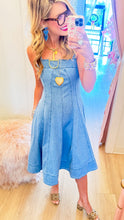 Fit & Flare Washed Denim Dress
